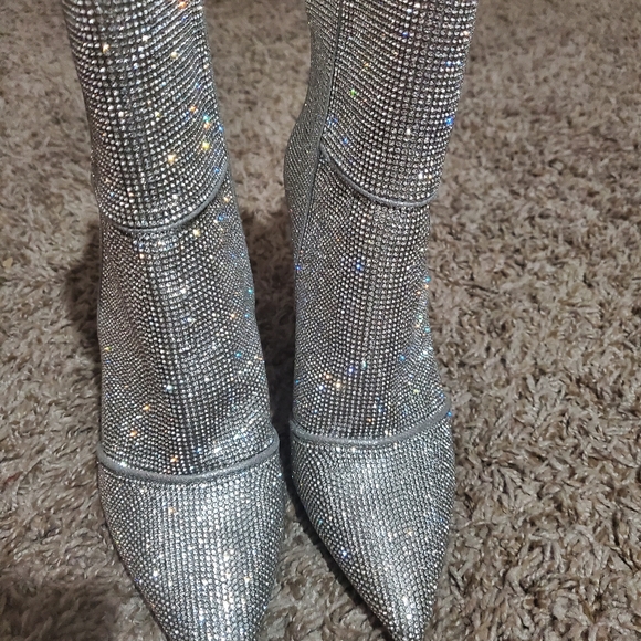 Rhinestone heeled boot - Picture 6 of 6
